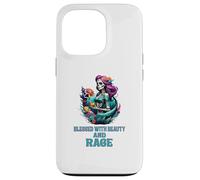 Bénie de beauté et de Rage, Maman ménopausée de Sassy Sugar Skull Coque pour iPhone 13 Pro