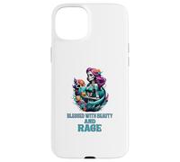 Bénie de beauté et de Rage, Maman ménopausée de Sassy Sugar Skull Coque pour iPhone 15 Plus