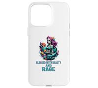 Bénie de beauté et de Rage, Maman ménopausée de Sassy Sugar Skull Coque pour iPhone 15 Pro Max