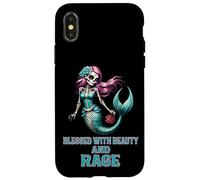 Bénie de beauté et de Rage, Maman ménopausée de Sassy Sugar Skull Coque pour iPhone X/XS
