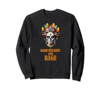 Bénie de beauté et de Rage, Maman ménopausée de Sassy Sugar Skull Sweatshirt