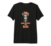 Bénie de beauté et de Rage, Maman ménopausée de Sassy Sugar Skull T-Shirt Haut de Gamme