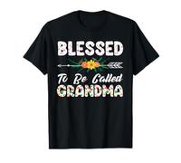 Bénie d'être appelée Grand-mère, Grand-mère, Grand-mère, Fleurs T-Shirt