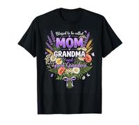 Bénie d'être appelée Maman et Grand-mère fleurissent pour la fête des mères T-Shirt