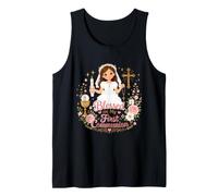 Bénie Lors de ma première Communion - Fille catholique Débardeur