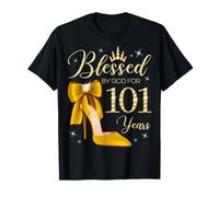 Bénie par Dieu pour la Reine de 101 Ans, 101e Anniversaire T-Shirt