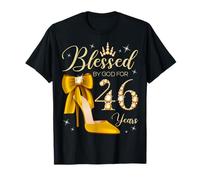 Bénie par Dieu pour la Reine de 46 Ans, 46e Anniversaire T-Shirt