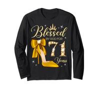 Bénie par Dieu pour la Reine de 71 Ans, 71e Anniversaire Manche Longue