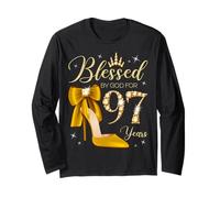 Bénie par Dieu pour la Reine de 97 Ans, 97e Anniversaire Manche Longue