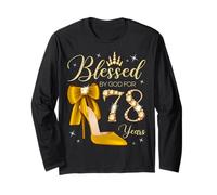 Bénie par Dieu pour Ses 78 Ans, 78e Anniversaire, Reine Manche Longue