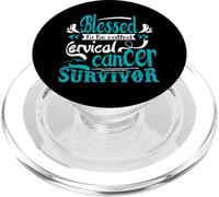 Bénis d'être appelé survivant du Cancer du col de l'utérus PopSockets PopGrip pour MagSafe
