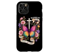 Bénis par Dieu Conduit par l'esprit Papillon Chrétien Art Coque pour iPhone 11 Pro