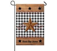 Bénissez Nos Branches De Baies Rouges Drapeau De Cour 30X45Cm Drapeaux Éclatantes Décoratif Drapeau De Jardin Pour Fêtes Chambres Vacances