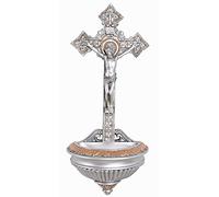 Bénitier Crucifix Jésus-Christ BOL D'eau bénite sacrée Palazzo exclusif