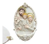 Bénitier Mural Art religieux 3D en résine, pièces décoratives murales | Distributeur d'Eau Bénite pour intérieur, fêtes, anniversaires, bureaux, maison, chambre, porte, fenêtre, arbre,