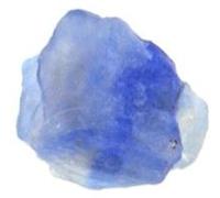 BENITOITE - Pierre Naturelle en Provenance des USA, San Benito Co. - Rare Cristal Bleu Brillant 0.160 ct - Certificat d'Authenticité Inclus 3 x 3 x 3 mm Bleu G