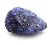 BENITOITE - Pierre Naturelle en Provenance des USA, San Benito Co. Rare Cristal Bleu, Collection Minéralogie 0.745 ct - Certificat d'Authenticité Inclus 7 x 4 x 2 mm Bleu G