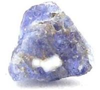BENITOITE - Pierre Naturelle en Provenance des USA, San Benito Co. - Rare Cristal Bleu, Collection Minéralogie 0.640 ct - Certificat d'Authenticité Inclus 5 x 4 x 2 mm Bleu G
