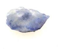 BENITOITE - Pierre Naturelle en Provenance des USA, Santa Rita Peak - Rare Cristal Bleu, Gemme Précieuse 0.140 ct - Certificat d'Authenticité Inclus 3 x 2 x 1 mm Bleu G