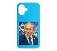 Benjamin Bibi Netanyahu Portrait Premier ministre d'Israël Coque pour iPhone 16