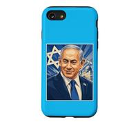Benjamin Bibi Netanyahu Portrait Premier ministre d'Israël Coque pour iPhone SE (2020) / 7/8