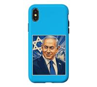 Benjamin Bibi Netanyahu Portrait Premier ministre d'Israël Coque pour iPhone X/XS