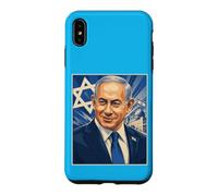 Benjamin Bibi Netanyahu Portrait Premier ministre d'Israël Coque pour iPhone XS Max