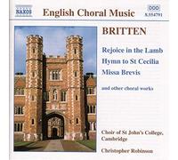 Benjamin Britten - Rejoice in the Lamb & autres oeuvres chorales