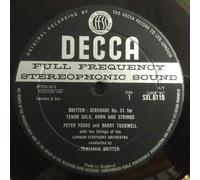 Benjamin Britten - Serenade Opus 31 (UK 1964 - SXL ED1) : Benjamin Britten