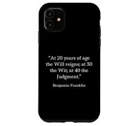 Benjamin Franklin Chemise Judgement Reigns Citation Coque pour iPhone 11