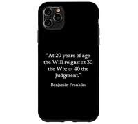 Benjamin Franklin Chemise Judgement Reigns Citation Coque pour iPhone 11 Pro Max