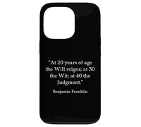 Benjamin Franklin Chemise Judgement Reigns Citation Coque pour iPhone 13 Pro