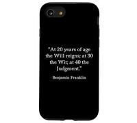 Benjamin Franklin Chemise Judgement Reigns Citation Coque pour iPhone SE (2020) / 7/8