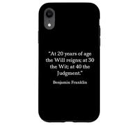 Benjamin Franklin Chemise Judgement Reigns Citation Coque pour iPhone XR