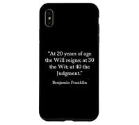 Benjamin Franklin Chemise Judgement Reigns Citation Coque pour iPhone XS Max