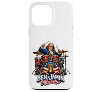 Benjamin Franklin Drummer Patriotic Rock Legend Design! Coque pour iPhone 13 Pro Max