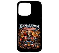 Benjamin Franklin Drummer Patriotic Rock Legend Design! Coque pour iPhone 15 Pro Max