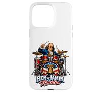 Benjamin Franklin Drummer Patriotic Rock Legend Design! Coque pour iPhone 15 Pro Max