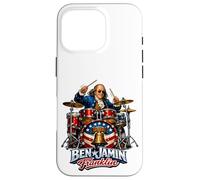 Benjamin Franklin Drummer Patriotic Rock Legend Design! Coque pour iPhone 16 Pro