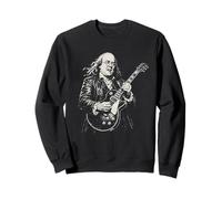 Benjamin Franklin Joue de la Guitare électrique à Bascule Humour Sweatshirt