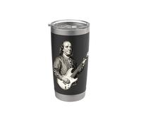 Benjamin Franklin Joue de la guitare Gobelet isotherme en acier inoxydable double paroi