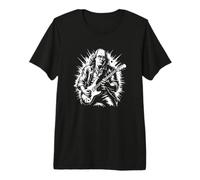 Benjamin Franklin Joue la Guitare T-Shirt Haut de Gamme