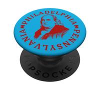 Benjamin Franklin Philadelphie Pennsylvanie Philadelphie Patriotique PopSockets PopGrip Adhésif