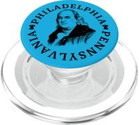 Benjamin Franklin Philadelphie Pennsylvanie Philadelphie Patriotique PopSockets PopGrip pour MagSafe