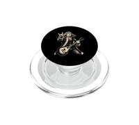 Benjamin Franklin, président américain drôle, Guitariste de Rock PopSockets PopGrip pour MagSafe
