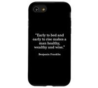 Benjamin Franklin Shirt Early to Bed and Early to Rise Coque pour iPhone SE (2020) / 7/8