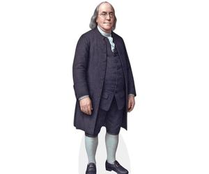 Benjamin Franklin (Shorts) Silhouette en Carton Grandeur Nature