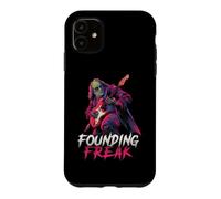 Benjamin Franklin Undead Jouant de la Guitare Founding Freak Music Coque pour iPhone 11