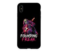 Benjamin Franklin Undead Jouant de la Guitare Founding Freak Music Coque pour iPhone XS Max