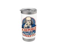 Benjamin Franklin : Une république si vous pouvez la garder Gobelet isotherme en acier inoxydable double paroi